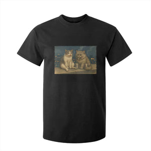 Funny Smoking Cat T Shirt For Kid Meme Cool Kitten With Cigarette TS12 Black Print Your Wear