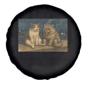Funny Smoking Cat Spare Tire Cover Meme Cool Kitten With Cigarette TS12 Print Your Wear