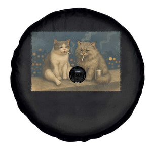 Funny Smoking Cat Spare Tire Cover Meme Cool Kitten With Cigarette TS12 Print Your Wear