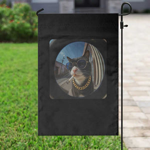 Smoking Cat Garden Flag Meme Funny Cool Kitten TS12 Print Your Wear
