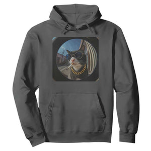 Smoking Cat Hoodie Meme Funny Cool Kitten TS12 Dark Heather Print Your Wear