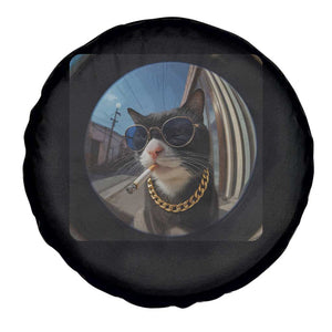 Smoking Cat Spare Tire Cover Meme Funny Cool Kitten TS12 Print Your Wear
