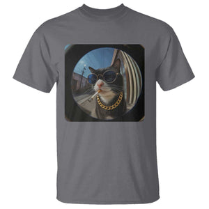 Smoking Cat T Shirt Meme Funny Cool Kitten TS12 Charcoal Print Your Wear