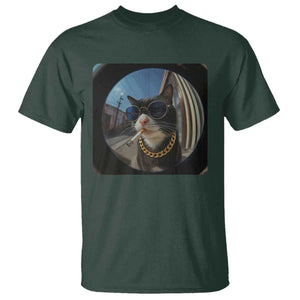 Smoking Cat T Shirt Meme Funny Cool Kitten TS12 Dark Forest Green Print Your Wear