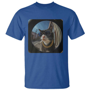 Smoking Cat T Shirt Meme Funny Cool Kitten TS12 Royal Blue Print Your Wear