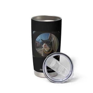 Smoking Cat Tumbler Cup Meme Funny Cool Kitten TS12 Print Your Wear