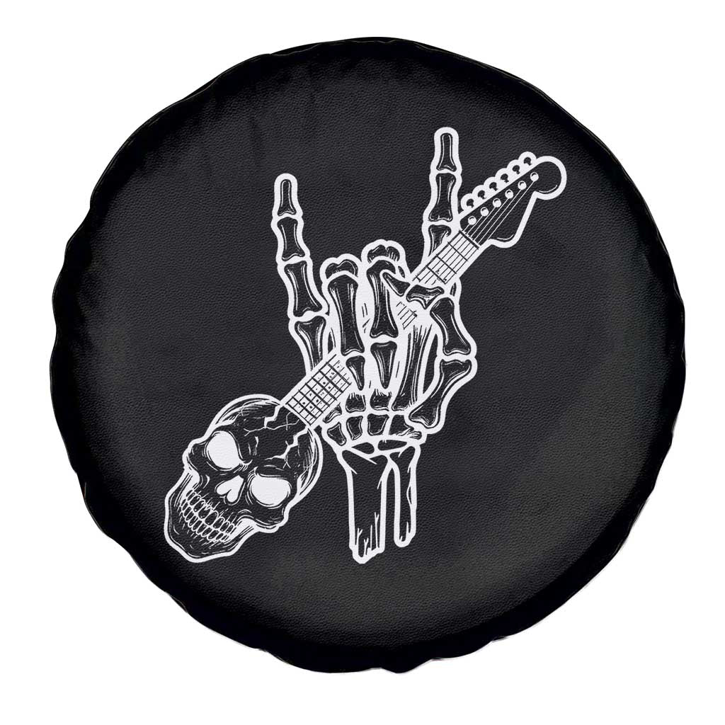 Rock N Roll Spare Tire Cover Skeleton Hand Playing Guitar Heavy Metal Music TS12 Print Your Wear