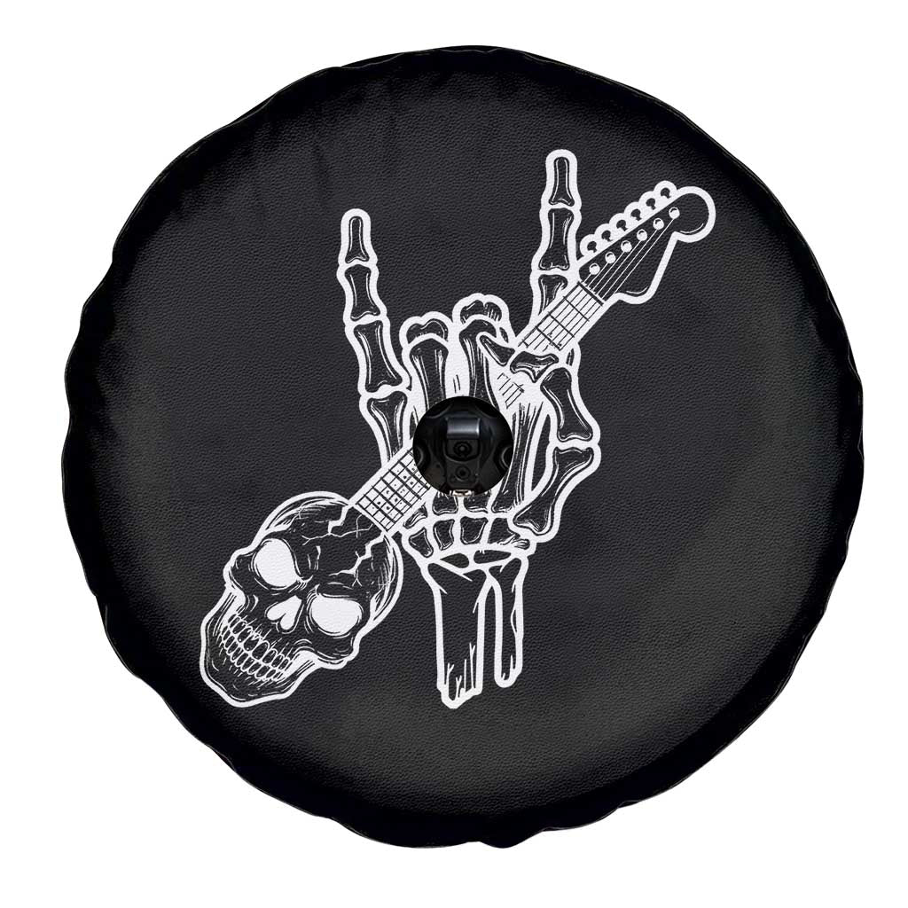 Rock N Roll Spare Tire Cover Skeleton Hand Playing Guitar Heavy Metal Music TS12 Print Your Wear