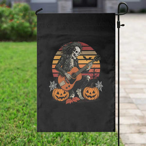 Halloween Rock Garden Flag Skeleton Playing Guitar Rock And Roll TS12 Print Your Wear
