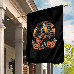 Halloween Rock Garden Flag Skeleton Playing Guitar Rock And Roll TS12 Print Your Wear