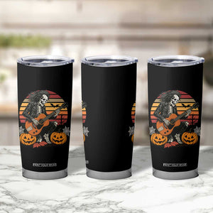 Halloween Rock Tumbler Cup Skeleton Playing Guitar Rock And Roll TS12 Print Your Wear