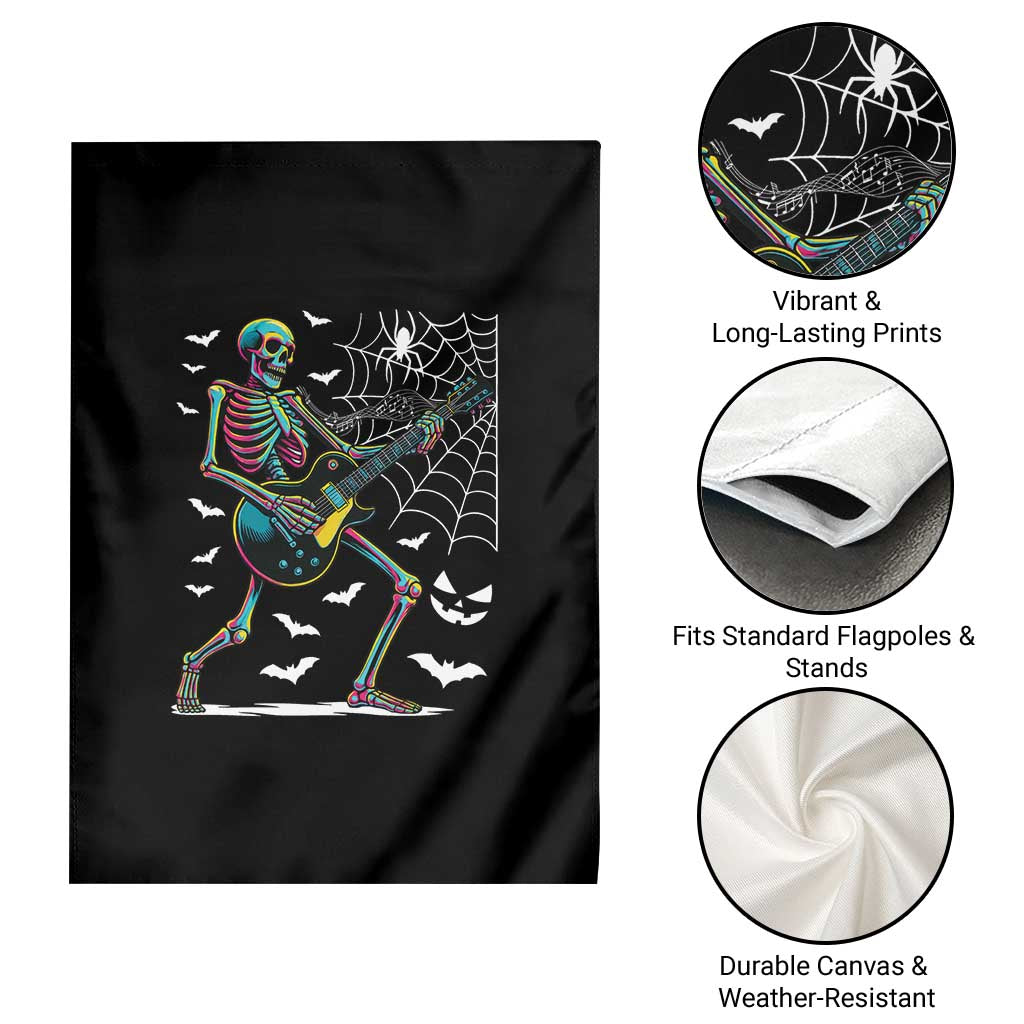 Halloween Rock And Roll Garden Flag Skeleton Playing Guitar TS12 Print Your Wear