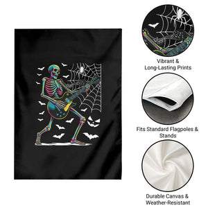 Halloween Rock And Roll Garden Flag Skeleton Playing Guitar TS12 Print Your Wear