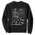 Halloween Rock And Roll Sweatshirt Skeleton Playing Guitar TS12 Black Print Your Wear