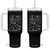 Halloween Rock And Roll Tumbler With Handle Skeleton Playing Guitar TS12 One Size: 40 oz Black Print Your Wear