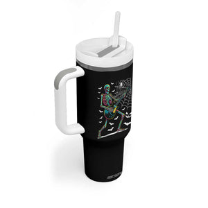 Halloween Rock And Roll Tumbler With Handle Skeleton Playing Guitar TS12 Print Your Wear