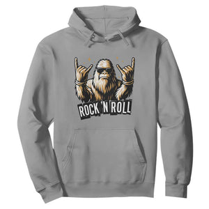 Funny Bigfoot Rock N Roll Hoodie Music Lover Sasquatch TS12 Sport Gray Print Your Wear