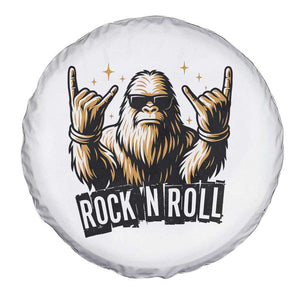 Funny Bigfoot Rock N Roll Spare Tire Cover Music Lover Sasquatch TS12 Print Your Wear