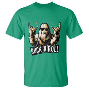 Funny Bigfoot Rock N Roll T Shirt Music Lover Sasquatch TS12 Irish Green Print Your Wear