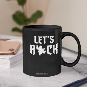 Bigfoot Rock N Roll Coffee Mug Funny Lets Rock Music Lover TS12 Print Your Wear