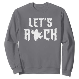 Bigfoot Rock N Roll Sweatshirt Funny Lets Rock Music Lover TS12 Charcoal Print Your Wear