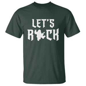 Bigfoot Rock N Roll T Shirt Funny Lets Rock Music Lover TS12 Dark Forest Green Print Your Wear
