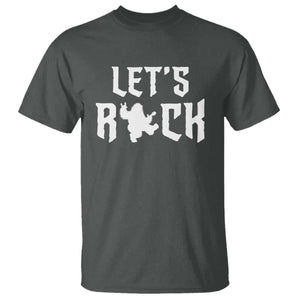 Bigfoot Rock N Roll T Shirt Funny Lets Rock Music Lover TS12 Dark Heather Print Your Wear