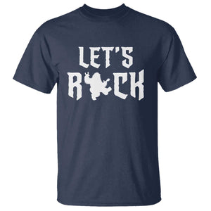 Bigfoot Rock N Roll T Shirt Funny Lets Rock Music Lover TS12 Navy Print Your Wear
