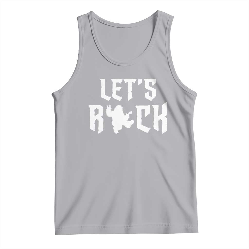 Bigfoot Rock N Roll Tank Top Funny Lets Rock Music Lover TS12 Athletic Heather Print Your Wear