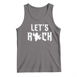 Bigfoot Rock N Roll Tank Top Funny Lets Rock Music Lover TS12 Deep Heather Print Your Wear