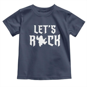 Bigfoot Rock N Roll Toddler T Shirt Funny Lets Rock Music Lover TS12 Navy Print Your Wear