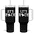 Bigfoot Rock N Roll Tumbler With Handle Funny Lets Rock Music Lover TS12 One Size: 40 oz Black Print Your Wear