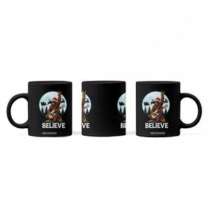 Christmas Bigfoot Coffee Mug Believe Funny Santa Rock N Roll TS12 Print Your Wear