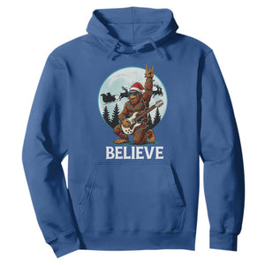 Christmas Bigfoot Hoodie Believe Funny Santa Rock N Roll TS12 Royal Blue Print Your Wear