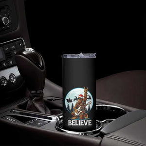Christmas Bigfoot Skinny Tumbler Believe Funny Santa Rock N Roll TS12 Print Your Wear