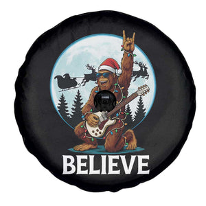 Christmas Bigfoot Spare Tire Cover Believe Funny Santa Rock N Roll TS12 Print Your Wear