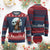 Xmas Bigfoot Ugly Christmas Sweater Believe Funny Santa Rock N Roll TS12 Burgundy Print Your Wear