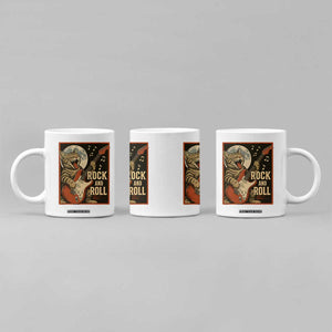 Funny Rock And Roll Coffee Mug Cat Playing Electric Guitar Music Lover TS12 Print Your Wear