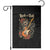 Funny Rock Star Cat Playing Electric Guitar Garden Flag Music Lover TS12 Black Print Your Wear