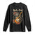Funny Rock Star Cat Playing Electric Guitar Long Sleeve Shirt Music Lover TS12 Black Print Your Wear