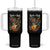 Funny Rock Star Cat Playing Electric Guitar Tumbler With Handle Music Lover TS12 One Size: 40 oz Black Print Your Wear