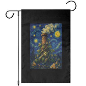 Starry Night Hops Brewery Garden Flag Vintage Hops Beer Lover Painterly