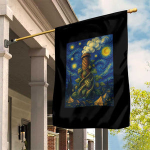 Starry Night Hops Brewery Garden Flag Vintage Hops Beer Lover Painterly