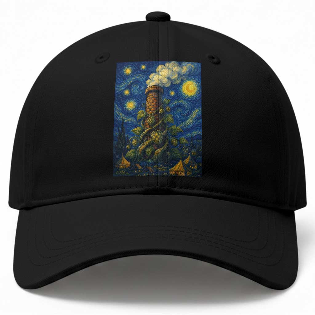 Starry Night Hops Brewery Baseball Cap Vintage Hops Beer Lover Painterly TS12 Print Your Wear