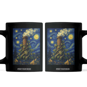 Starry Night Hops Brewery Coffee Mug Vintage Hops Beer Lover Painterly
