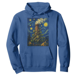 Starry Night Hops Brewery Hoodie Vintage Hops Beer Lover Painterly