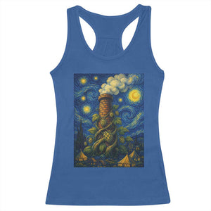 Starry Night Hops Brewery Racerback Tank Top Vintage Hops Beer Lover Painterly