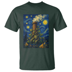 Starry Night Hops Brewery T Shirt Vintage Hops Beer Lover Painterly