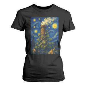 Starry Night Hops Brewery T Shirt For Women Vintage Hops Beer Lover Painterly
