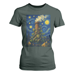 Starry Night Hops Brewery T Shirt For Women Vintage Hops Beer Lover Painterly